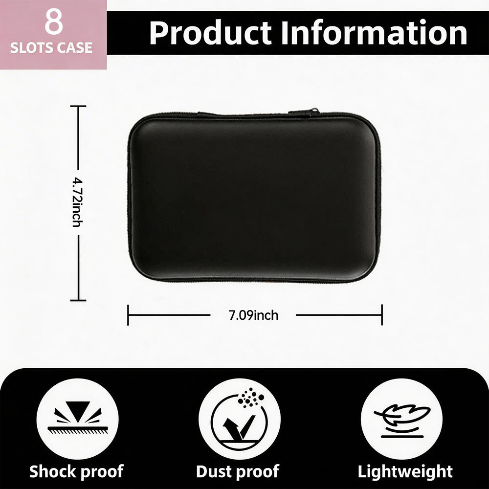 8 Slots 3/10ml Vial Peptide Storage Case