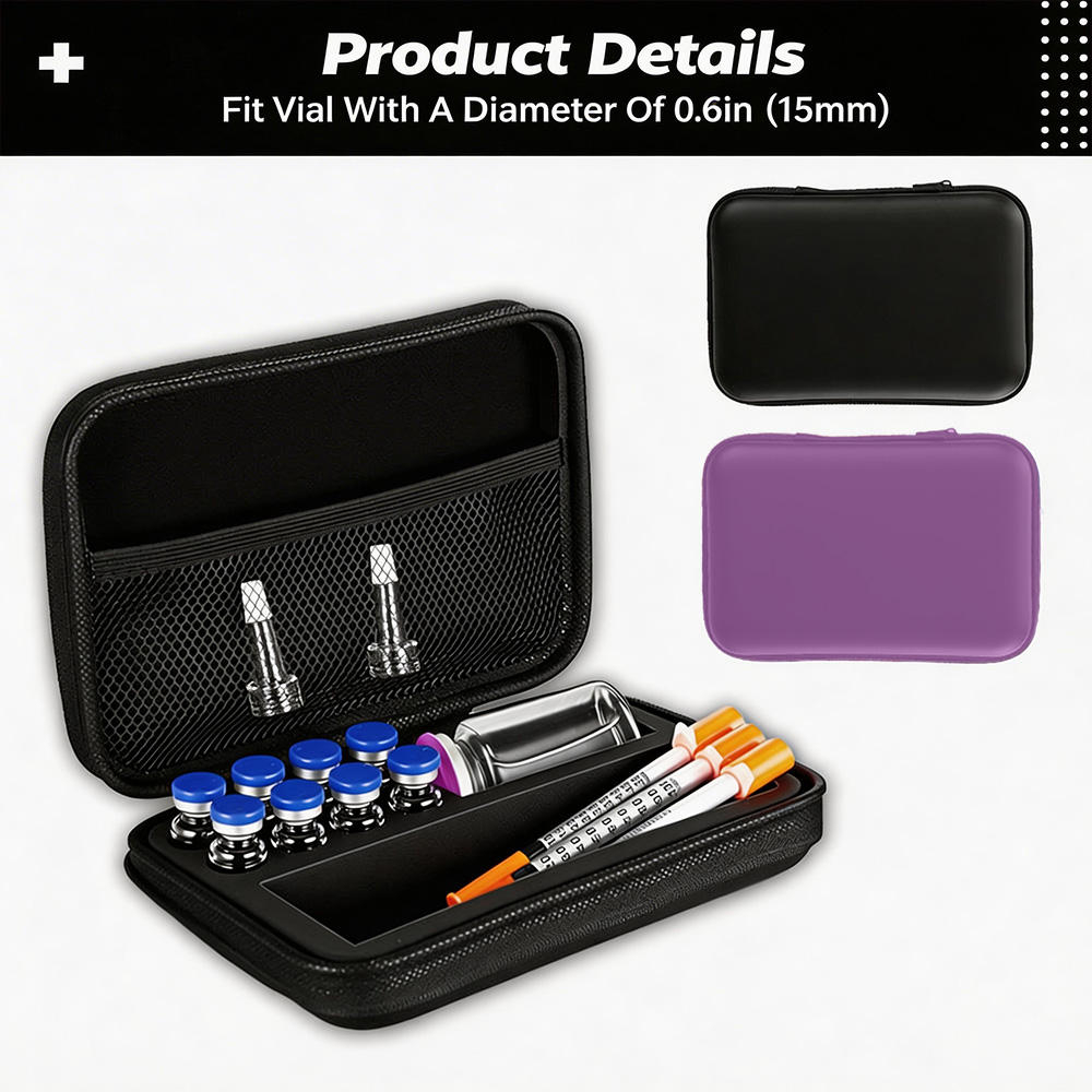 8 Slots 3/10ml Vial Peptide Storage Case
