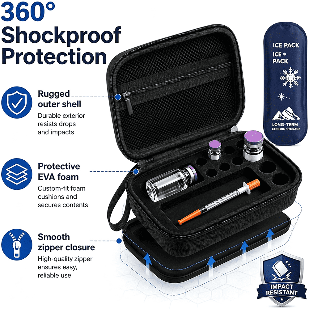 3ml/10ml/30ml Peptide Case With Ice Pack